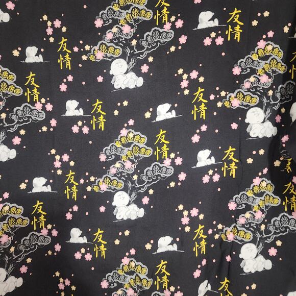 Snoopy and Charlie short sleeve button down shirt men size large - Picture 6 of 7